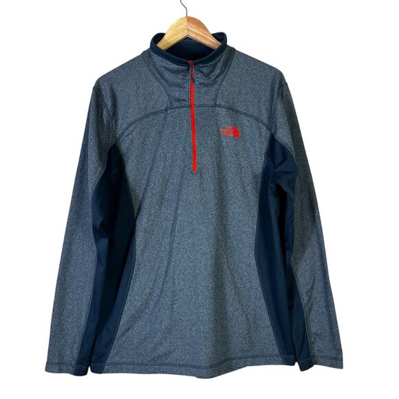 The North Face 1/4 Zip Pullover Mens L Blue Performance Fleece Outdoor Gorpcore - Picture 1 of 5